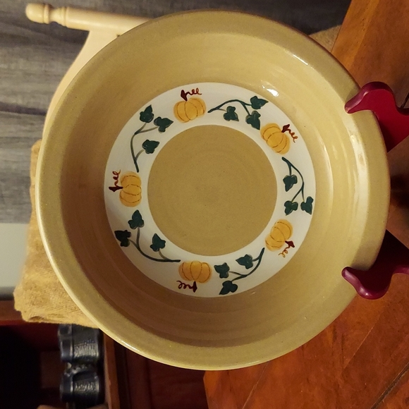 MILL CREEK STONEWARE | PUMPKIN PATTERN | PIE PLATE - Picture 2 of 5